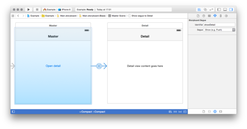 Easy Storyboard segues in Swift