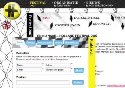 Holland Festival redesign