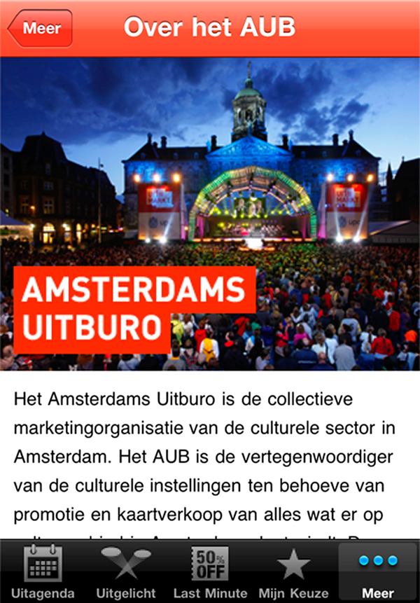 UIT: een iPhone app voor het Amsterdams Uitburo