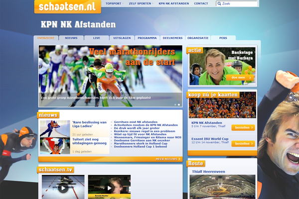 For the love of the sport: schaatsen.nl