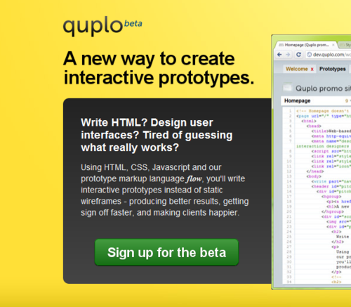 Introducing quplo, our interactive prototyping tool